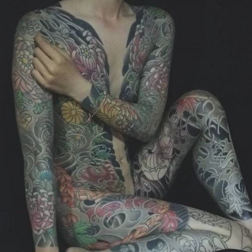 アジア系外国人のタトゥーが神秘的でセクシーなヌードエロ画像 41枚 No.28